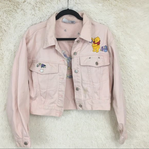 vintage pink denim jacket