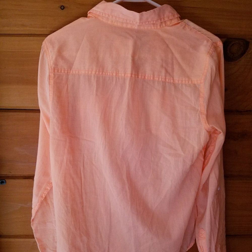 Orange button down - Picture 2 of 3