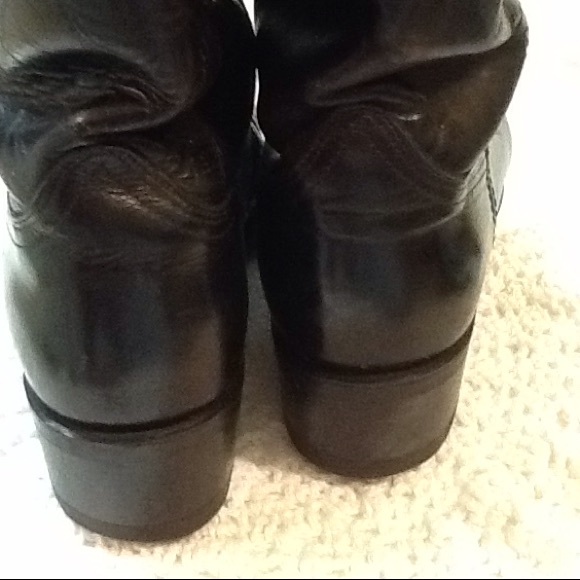 Vibram Shoes Mens Black Cowboy Boots Size 8 2 D Poshmark