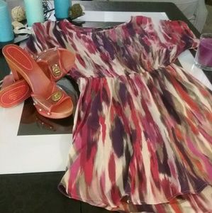 Multi color short dress