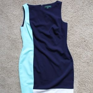 RALPH LAUREN Colorblock Dress