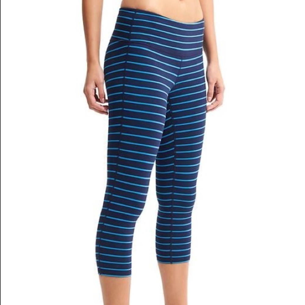 Athleta Chaturanga Striped Capri