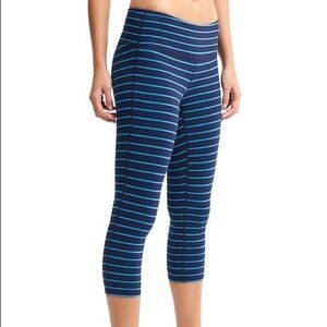 Athleta Chaturanga Striped Capri