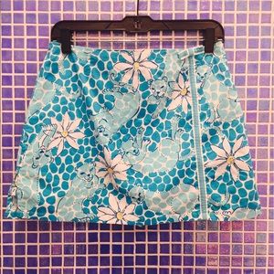 Blue Panther Print Lilly Pulitzer Skort