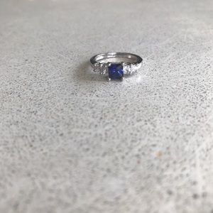 Sapphire and Diamond Ring