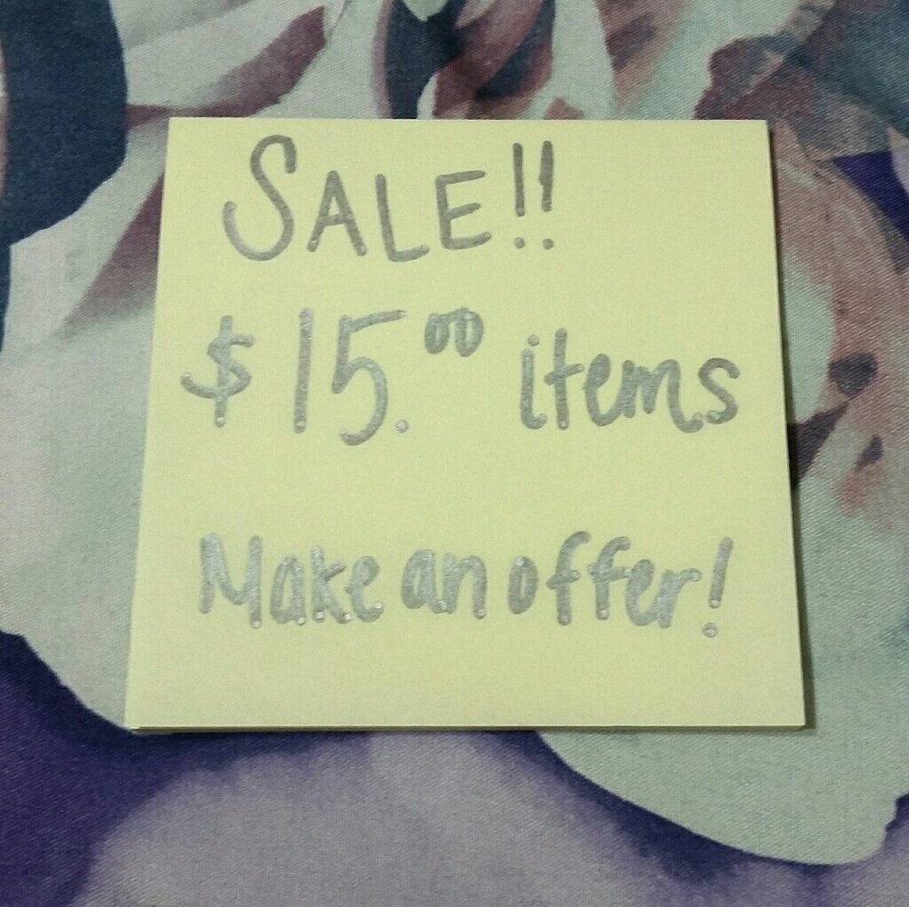 $15 Clothing & Shoes (Make an offer!!)