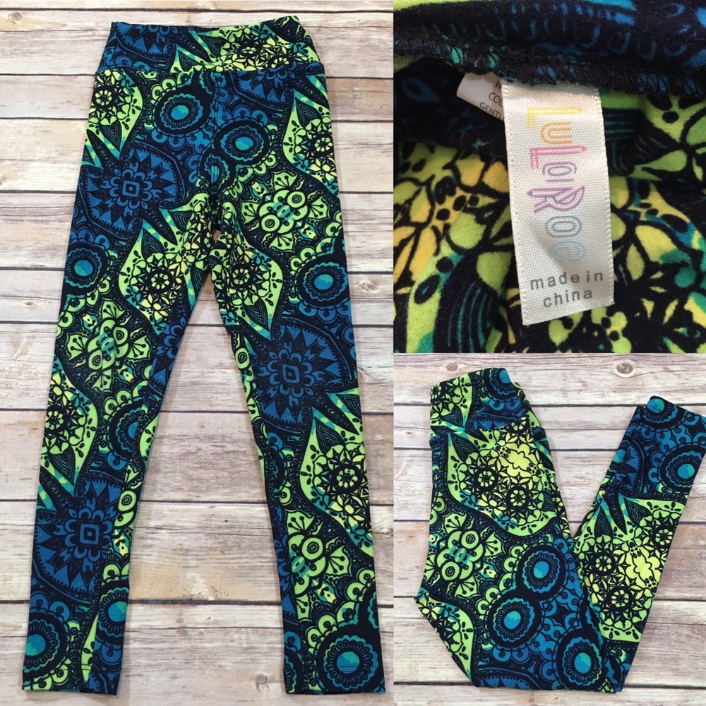 SOLD 🌈Sz S/M LuLaRoe Girl Skinny Stretch Legging - Picture 8 of 8