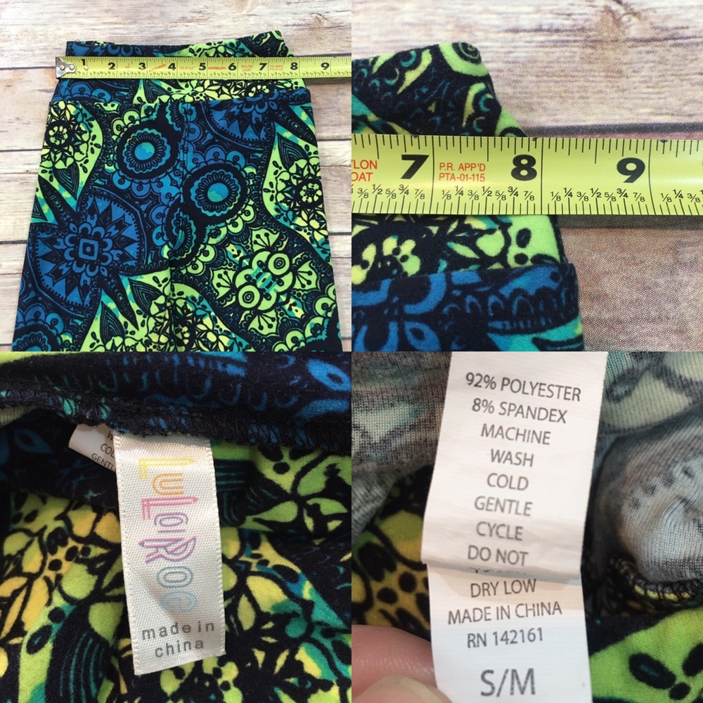 SOLD 🌈Sz S/M LuLaRoe Girl Skinny Stretch Legging - Picture 3 of 8