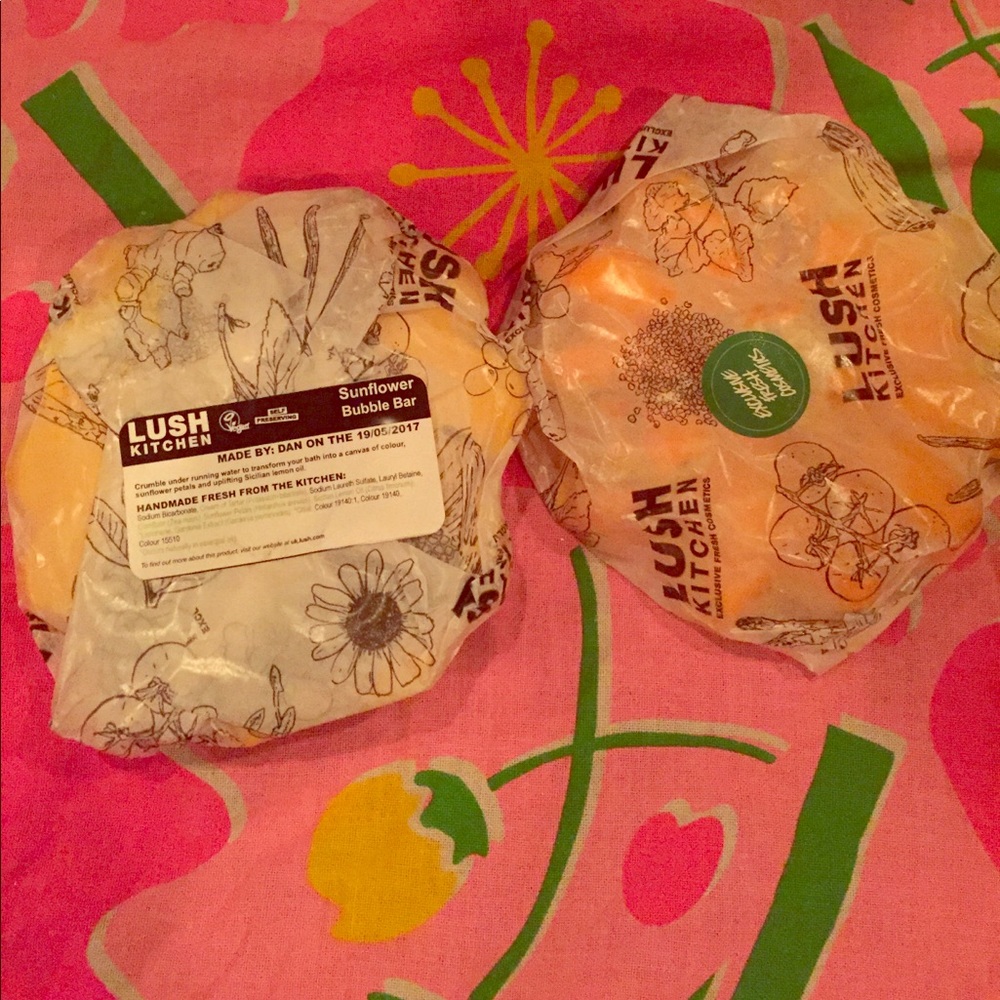 Lush Trade Trina 2 SUNFLOWER Bubble Bars 🌻 (