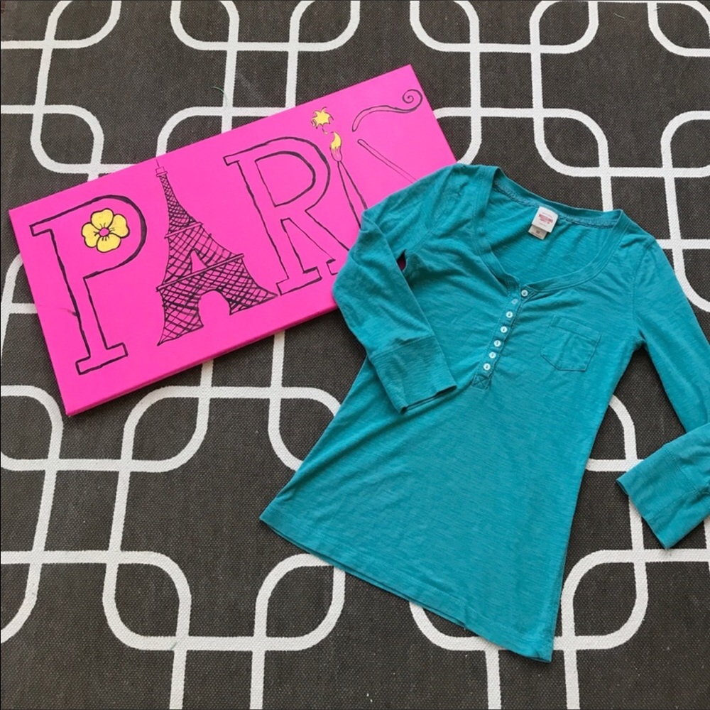 Teal Half Sleeve Top