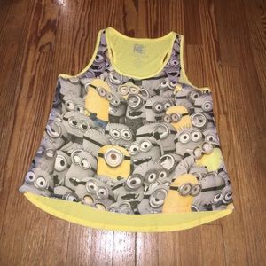 size XL minion tank top