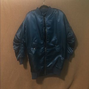 Longline bomber jacket