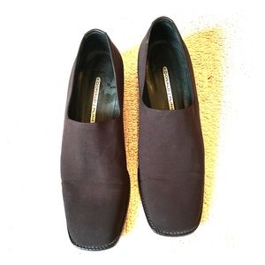 8 DJP Dark Brown Crepe Elastic Loafer Dress Shoe