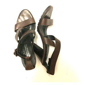 Donald J. Pliner Cross Body Leather Sandal