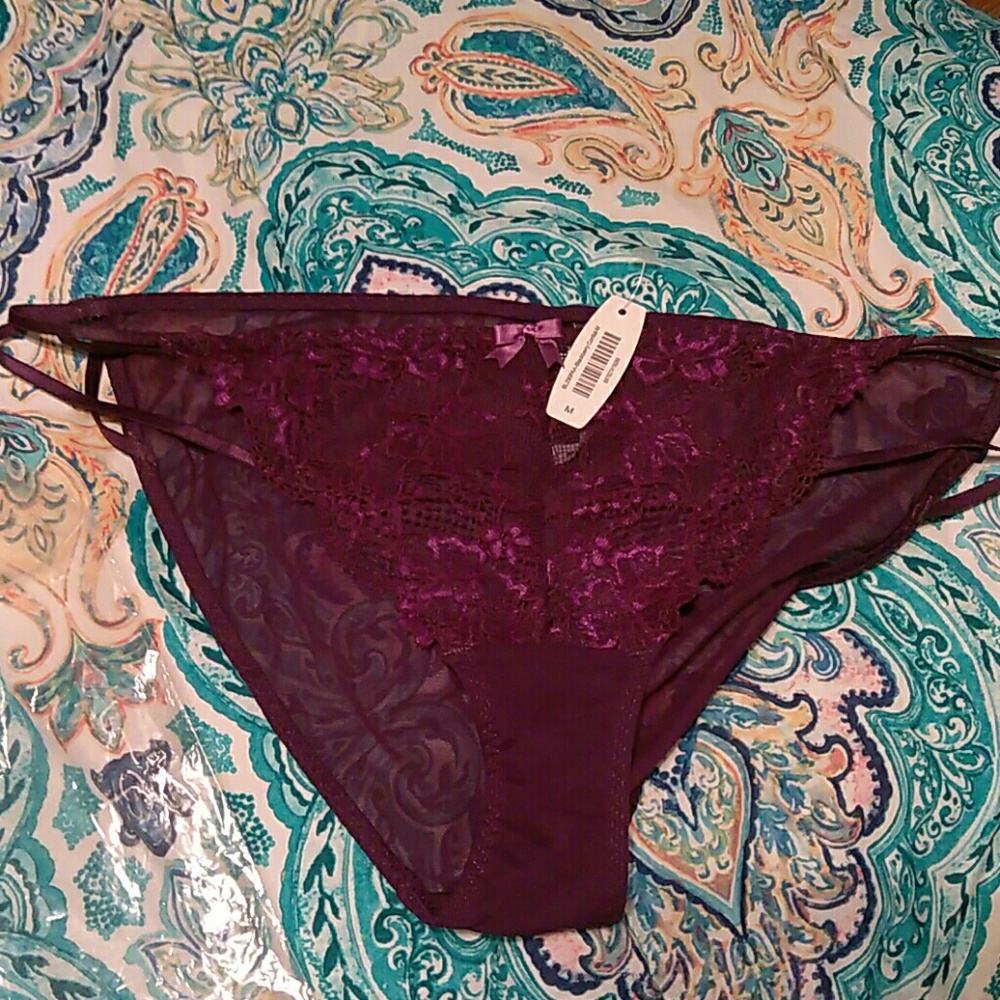 Adore me lace panties (blackberry cordial)
