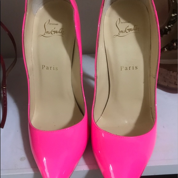 hot chick louboutin shoes pink