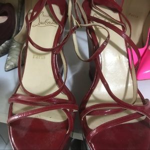CHRISTIAN LOUBOUTIN - trippy red wedges