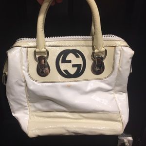 Gucci white purse