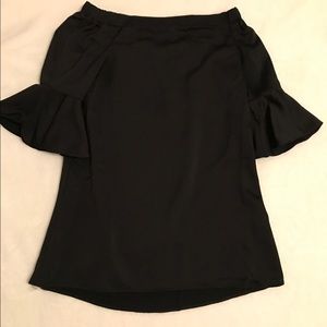 Sugar + L!ps Black Off-the-Shoulder Dress