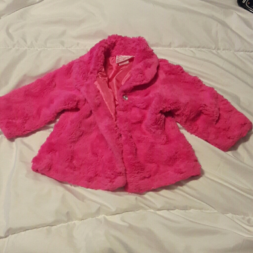 Pink fuzzy sweater
