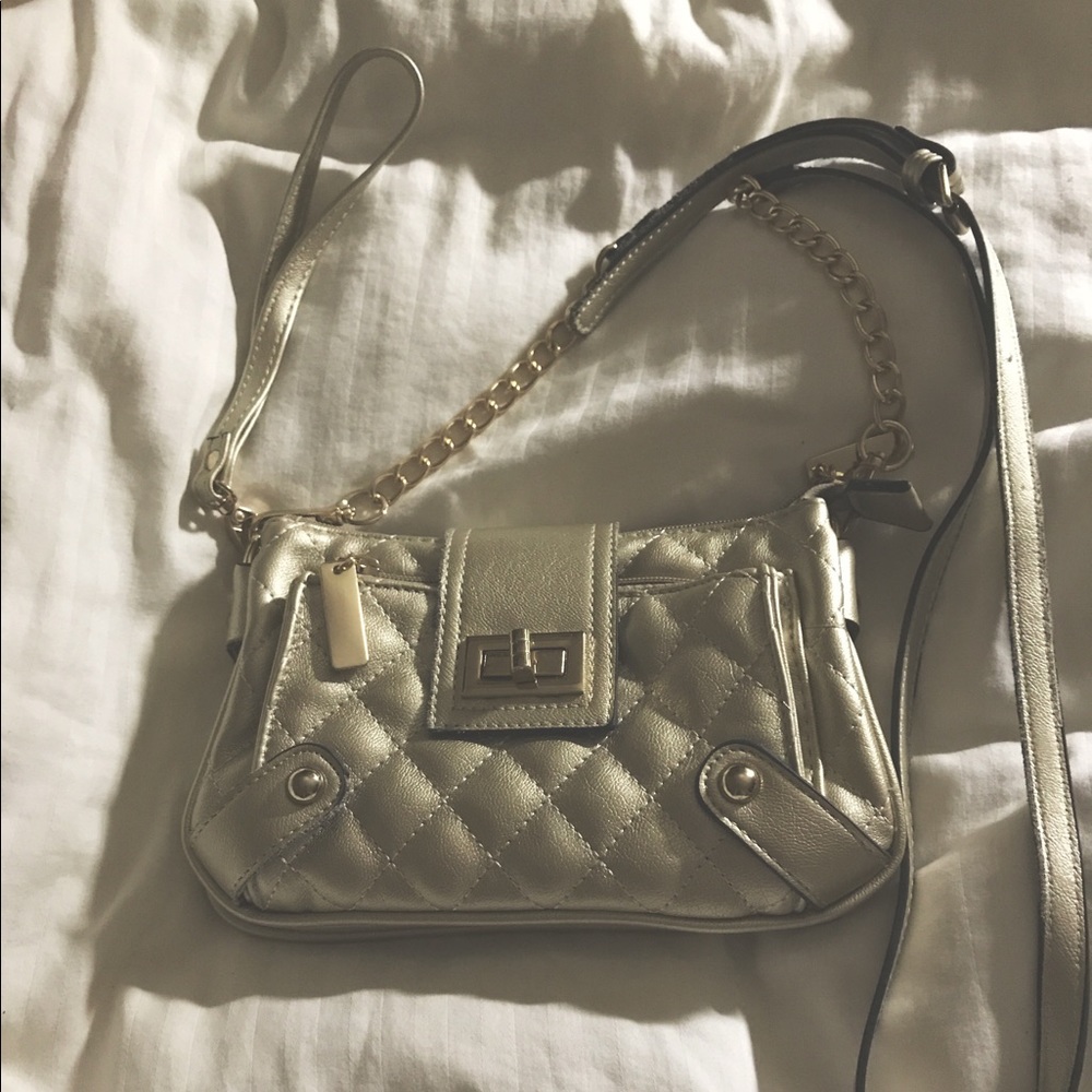 Charming Charlie Quilted Queen Crossbody, Gold