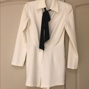 Nasty Gal tuxedo romper