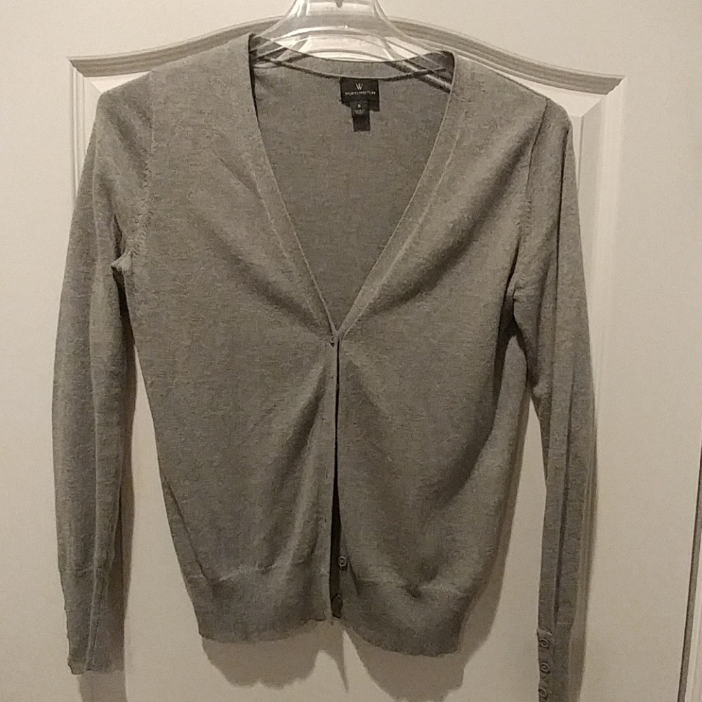 Worthington Basic grey cardigan