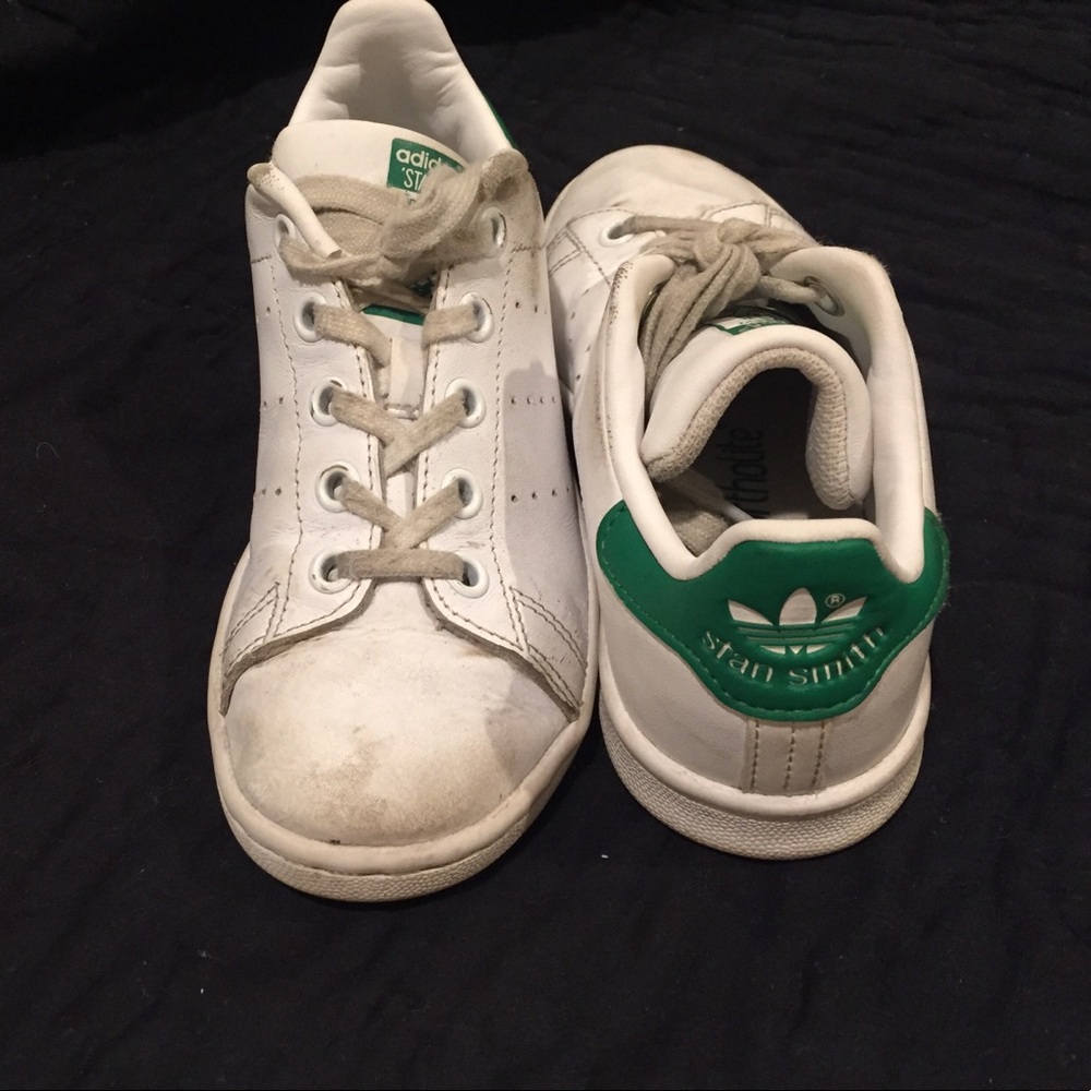 Stan Smith Adidas green & white size 13k