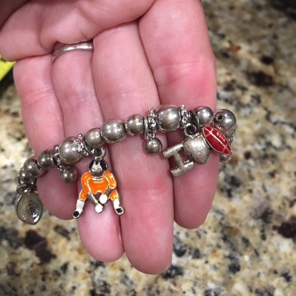 Jewelry - Football Mom bracelet w/charms