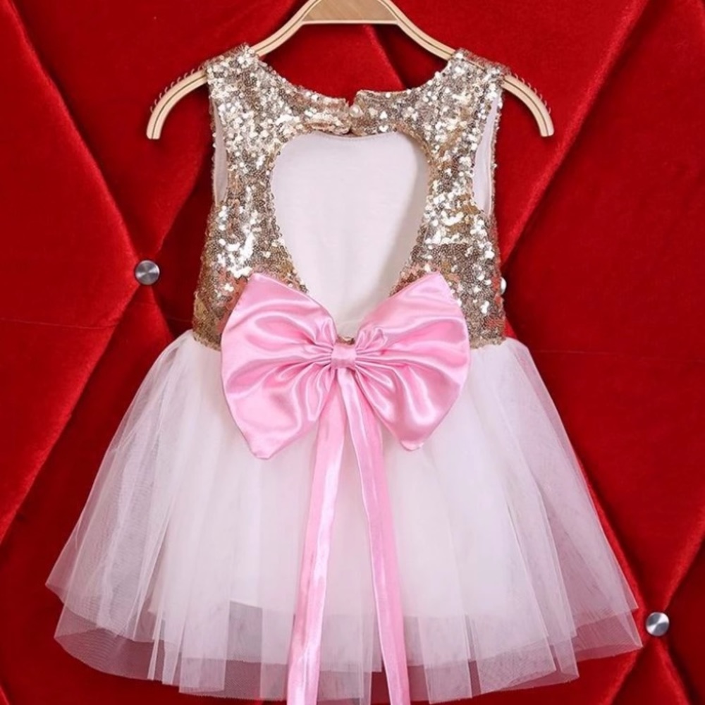 The "Nana" sequence bow tutu dress 👗w/ free gift