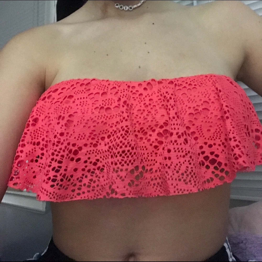Pink/Coral flowy cute bathing suit
