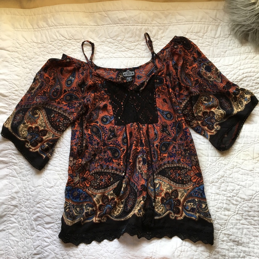 Off the shoulder boho top