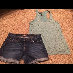 Lucky Brand Shorts & Buckle Tank