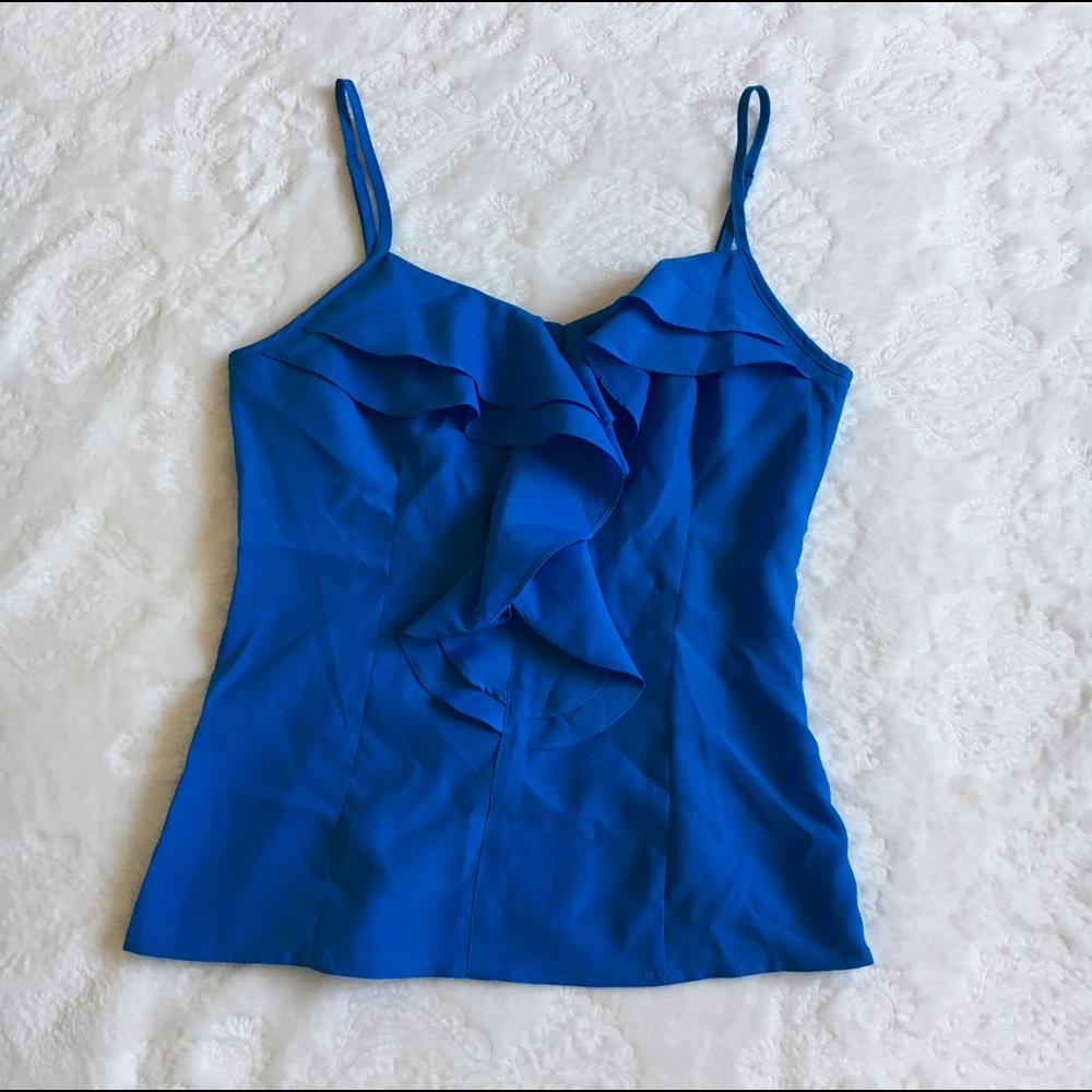 🎉HP🎉 Ruffled Camisole with Zipper Detail