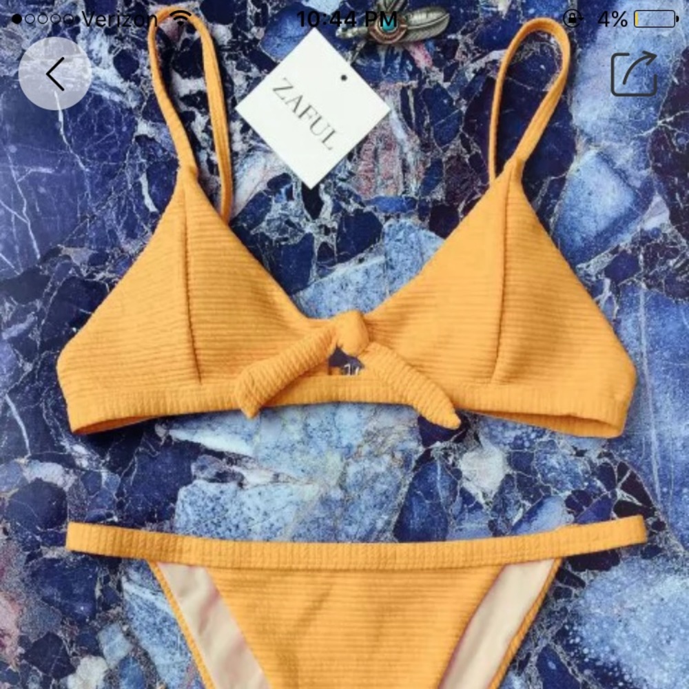 Burnt orange bikini set