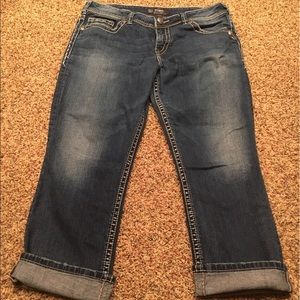 Silver Capris size 32