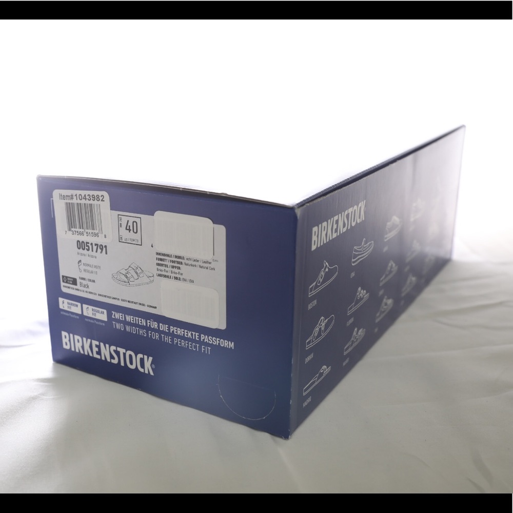 New Birkenstock Arizona Black Sandals