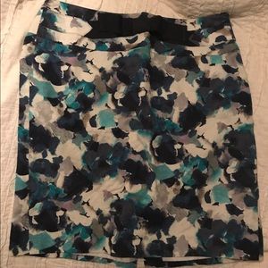 Ann Taylor Loft size 8 blue/grey skirt