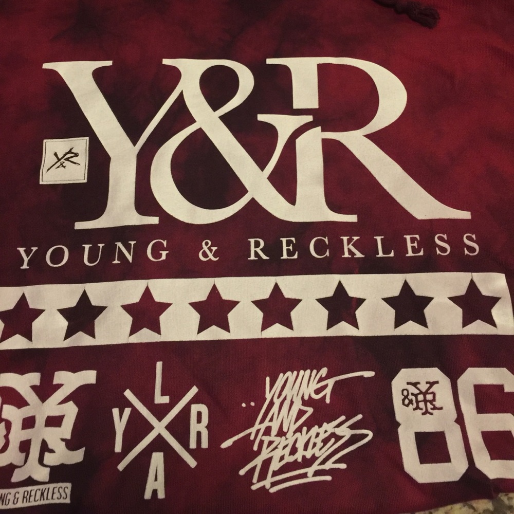 Men's XL Young and Reckless Hoodie