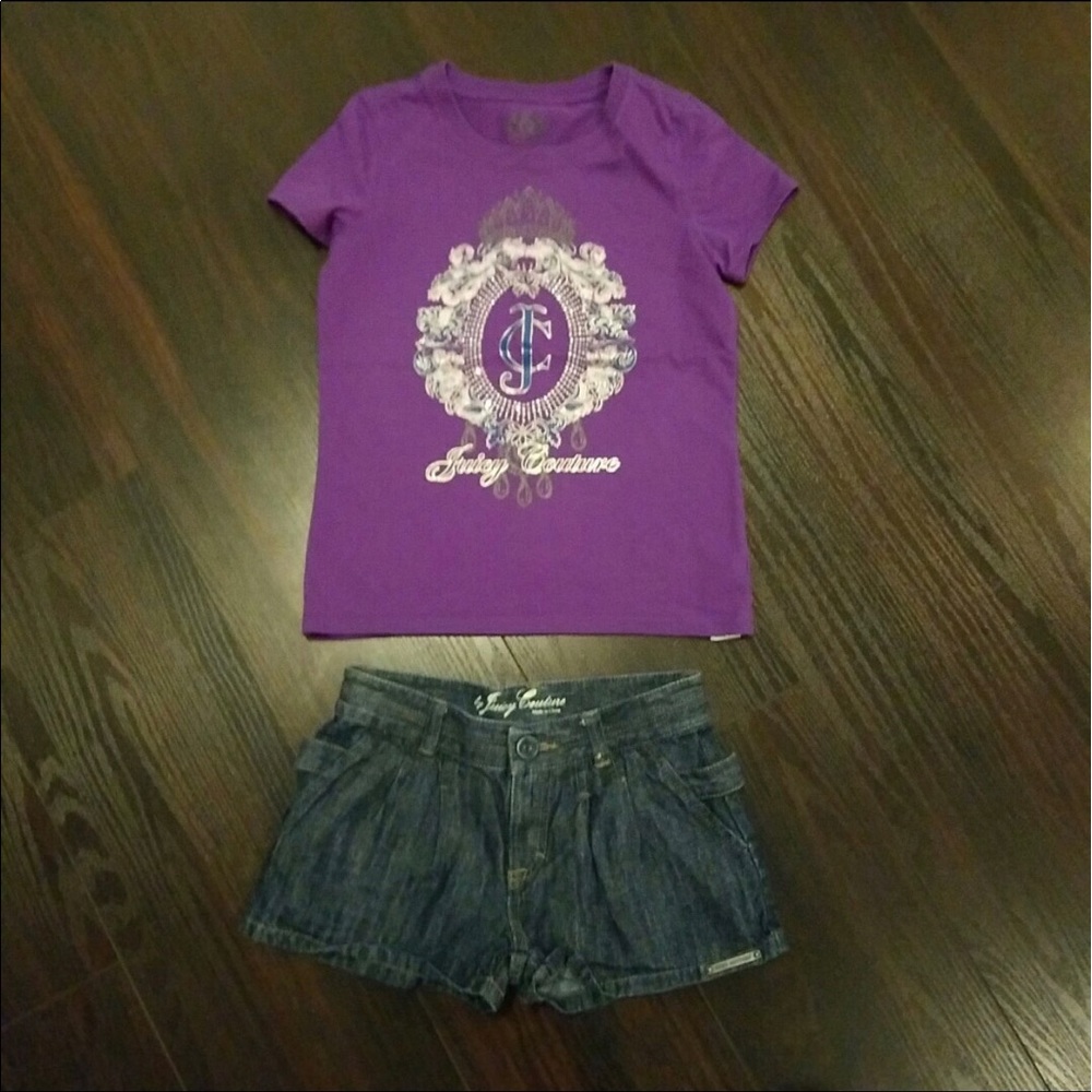 Juicy Couture shorts & shirt