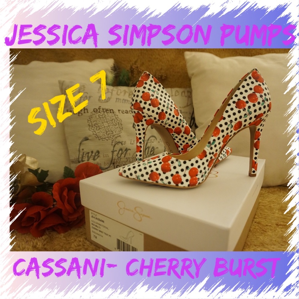 Cherry burst Jessica Simpson pumps