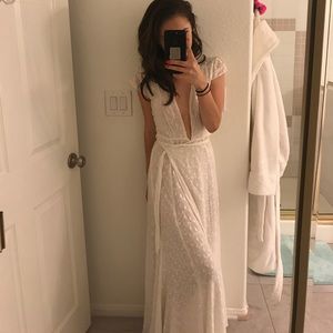 Reformation long dress with detailing! 