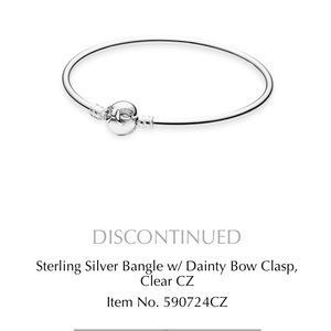 Authentic Pandora Dainty Bow Bangle