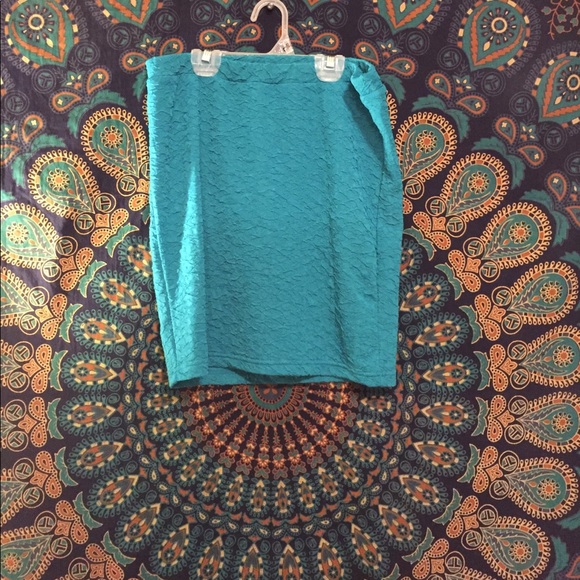 Blue Tube Skirt - Picture 1 of 2