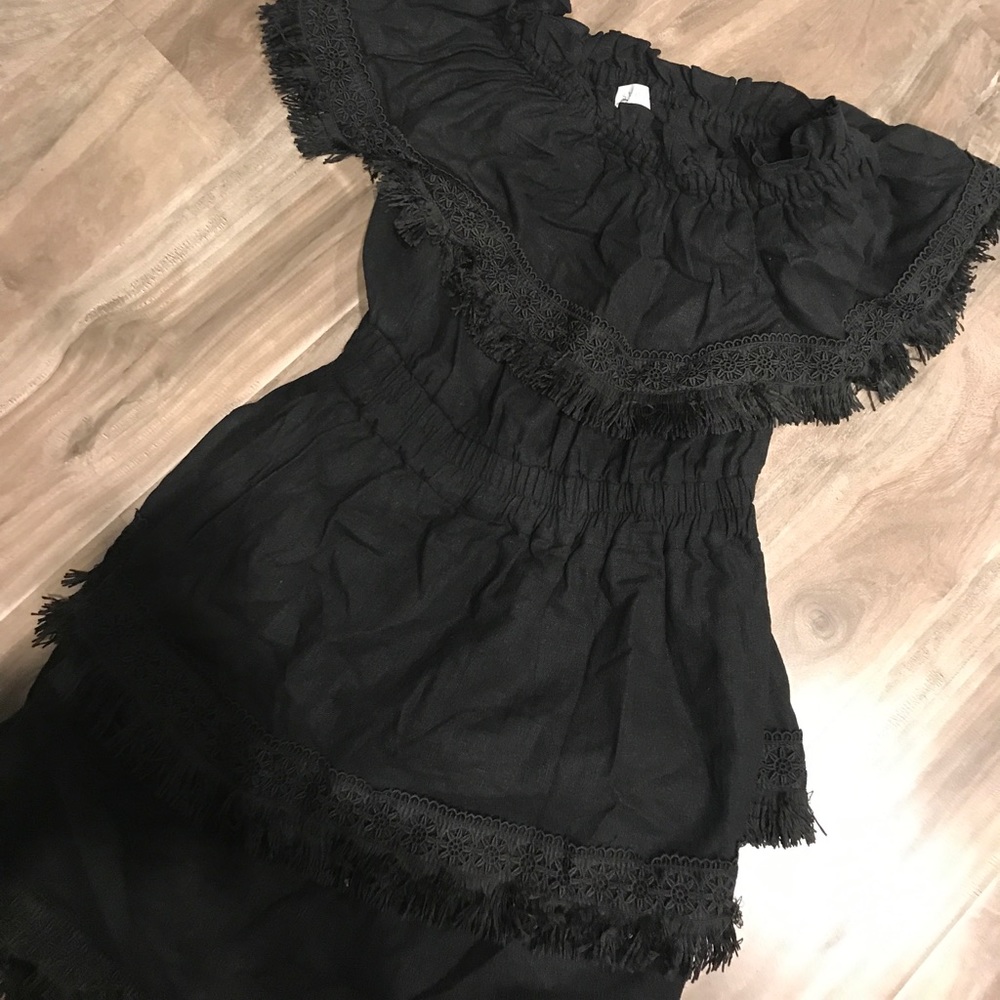 Steele black off the shoulder dress!