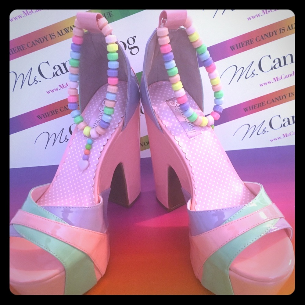 🍭Sugarbaby Candy Necklace Platform Heels🍭