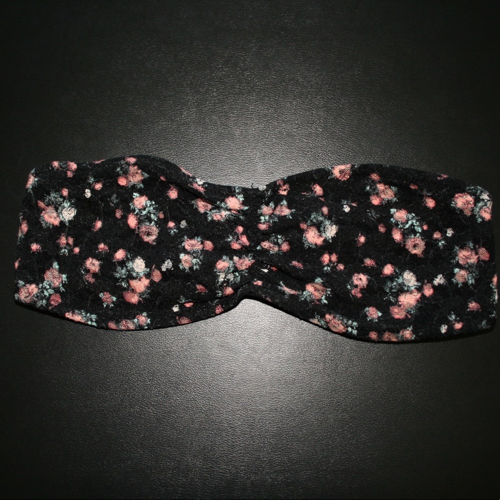 Mudd Flower Pattern Bandeau Bra
