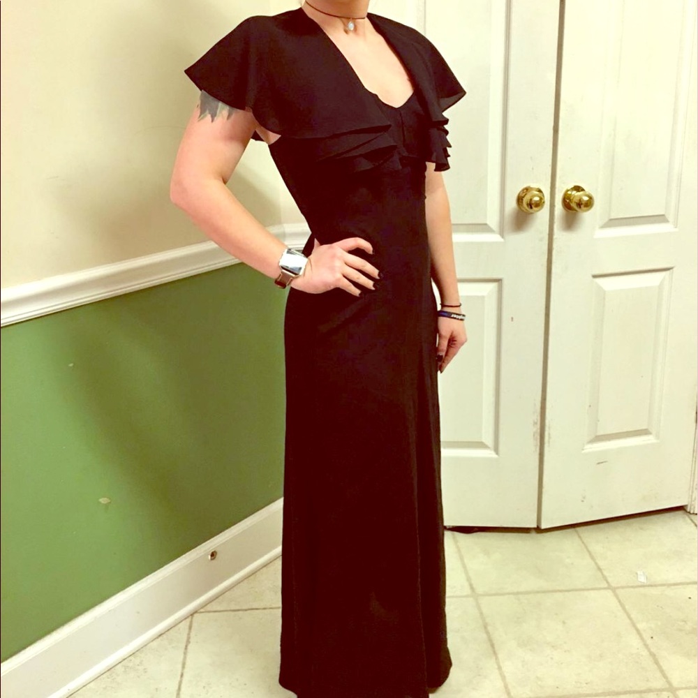 Vintage Custom Black Gown