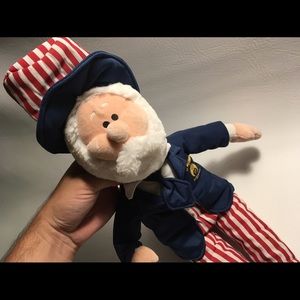 Shriners Uncle Sam USA Plush Doll 18 Inches Fez