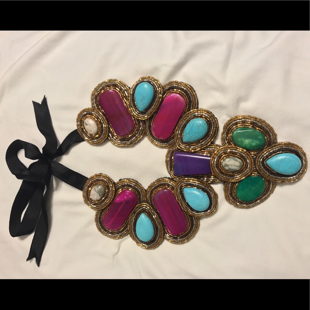 Jeweled Statement Necklace